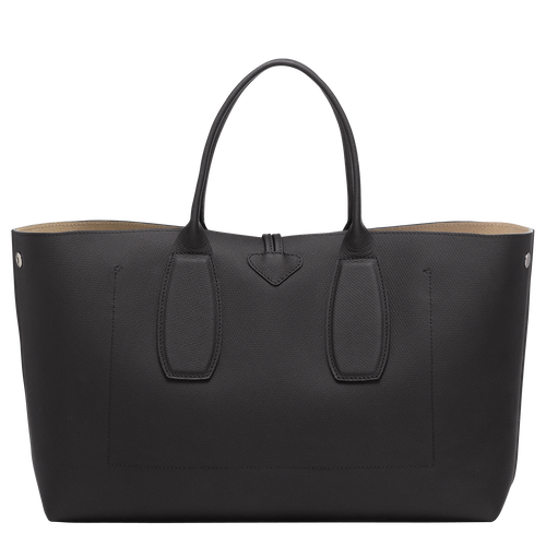 Roseau XL Handbag , Black - Leather - View 4 of  6