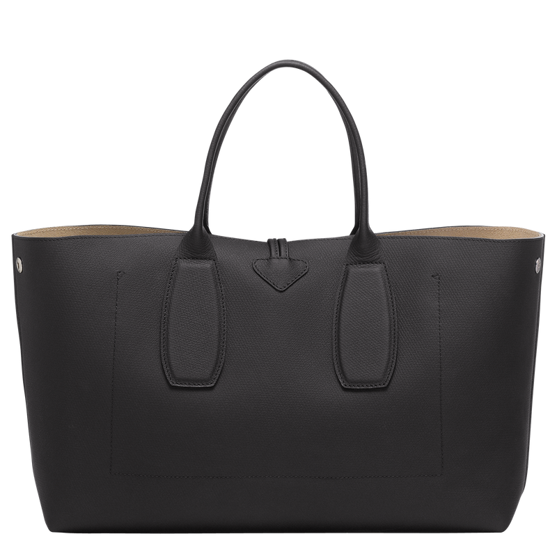 Roseau XL Handbag , Black - Leather  - View 4 of  6