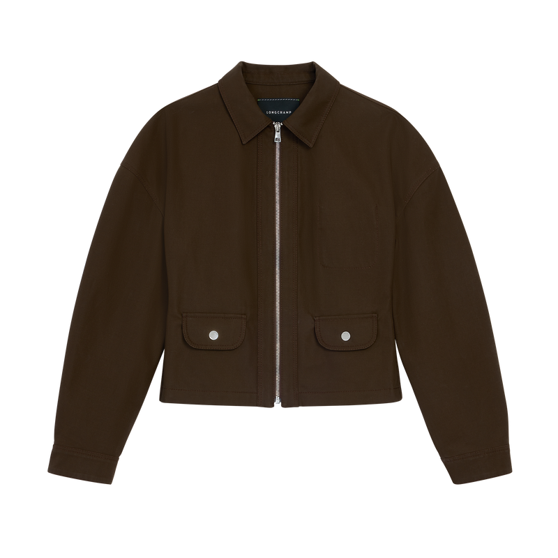 Jacket , Mocha - Double-face gabardine  - View 1 of 1