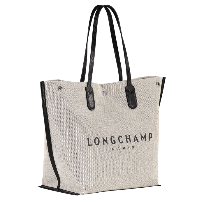 Shopping bag L Roseau Ecru (10090HSG037) | Longchamp US