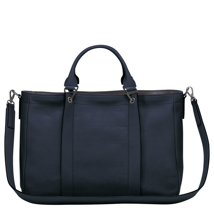 Longchamp 3D Top handle bag M, Midnight blue