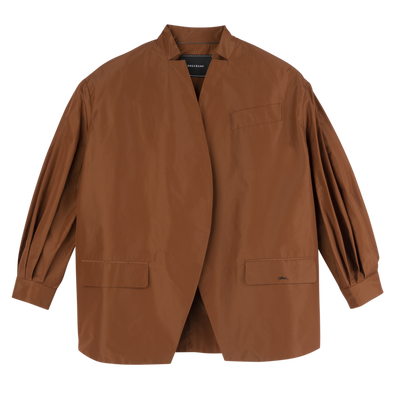 Kimono jacket , Cognac - Technical taffeta