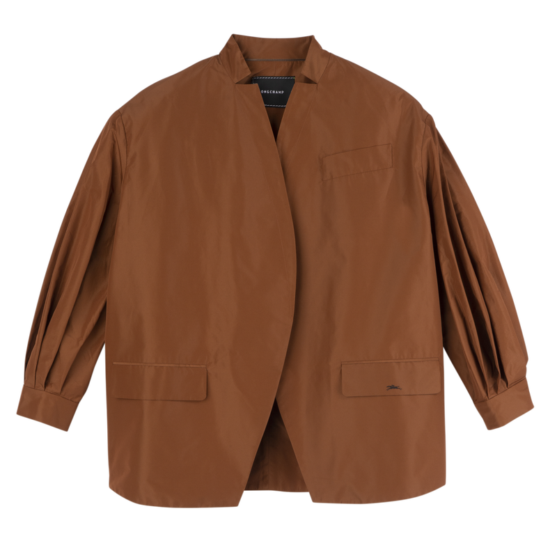 Kimono jacket , Cognac - Technical taffeta  - View 1 of  5