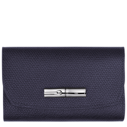 Le Roseau Wallet , Bilberry - Leather