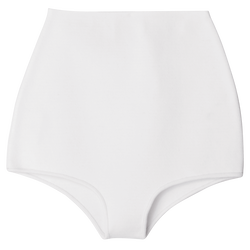 Panty met hoge taille , Wit - Tricotkleding