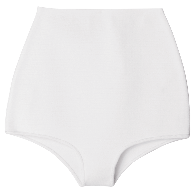 Panty met hoge taille , Wit - Tricotkleding  - Weergave 1 van  1