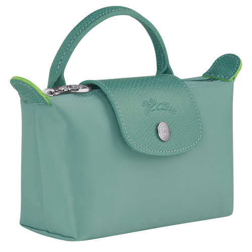 Le Pliage Green Pouch with handle, Lagoon