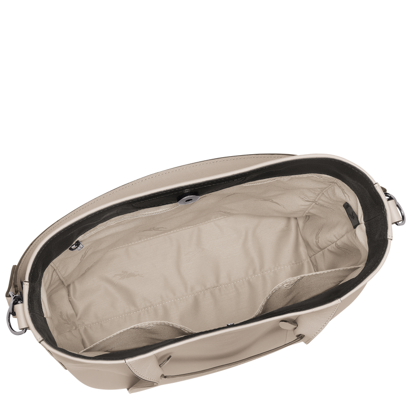 Schultertasche M Longchamp 3D Leder - Tonerde | Longchamp DE