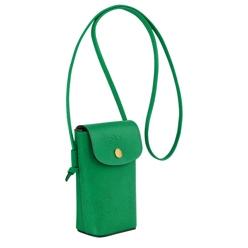Portemonnaie mit Lederband Épure , Leder - Grün  - Ansicht 3 von 4