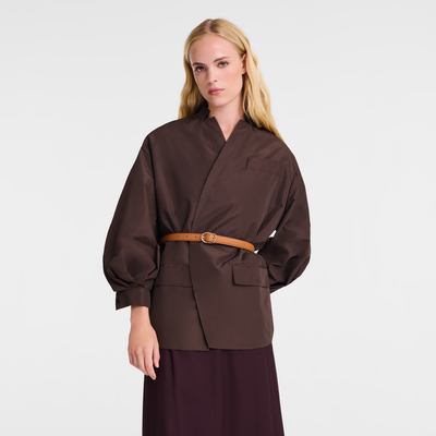 Ladies' belt , Cashew - Leather