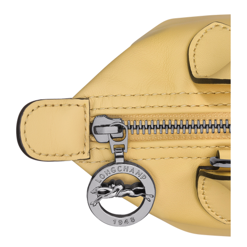 Handtasche XS Le Pliage Xtra , Leder - Weizengelb - Ansicht 6 von 6