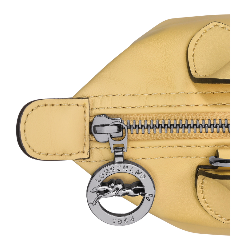 Handtasche XS Le Pliage Xtra , Leder - Weizengelb  - Ansicht 6 von 6