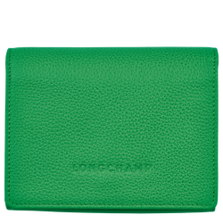 Brieftasche im Kompaktformat Le Foulonné , Leder - Rasen
