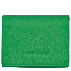 Le Foulonné Wallet , Lawn - Leather