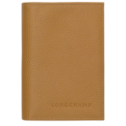 Le Foulonné Passport cover , Nutmeg - Leather
