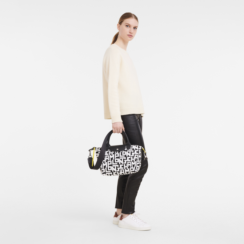 Le Pliage LGP 手提包 S , 黑/白色 - 帆布  - 查看 2 4