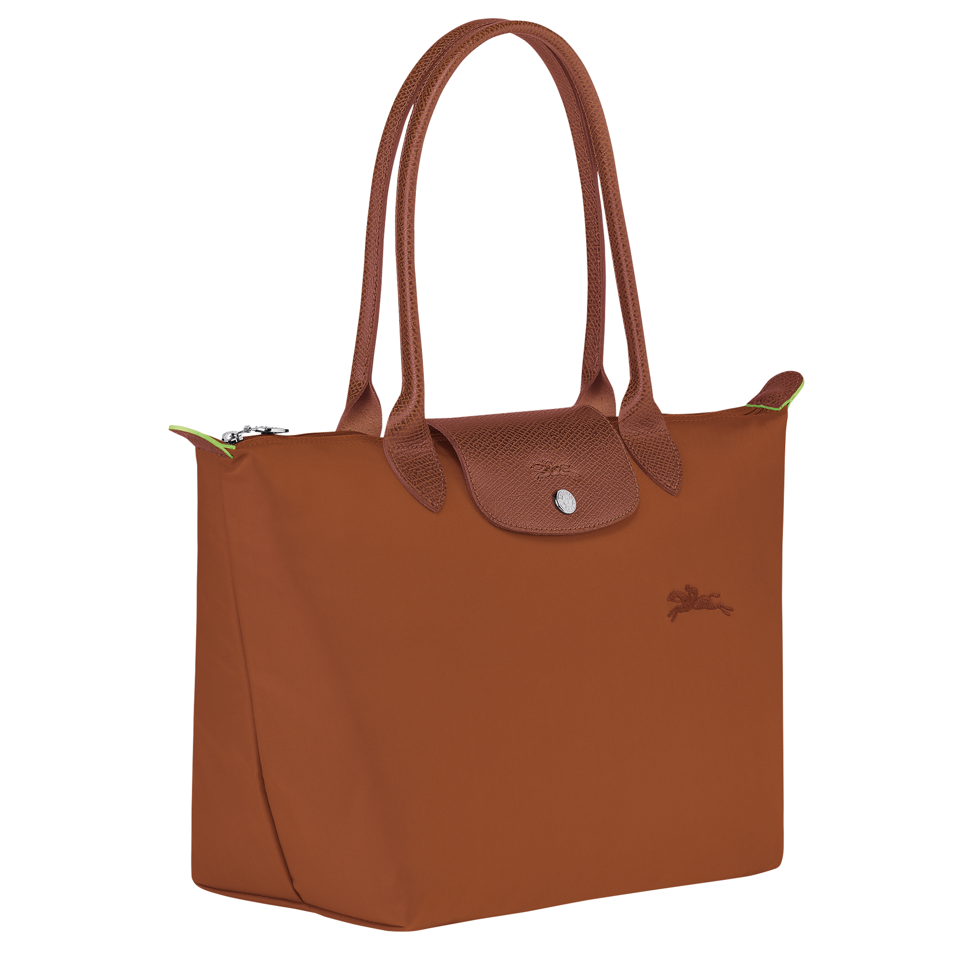 Le Pliage Green 肩揹袋 M, 白蘭地酒色