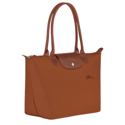 Le Pliage Green 肩揹袋 M, 白蘭地酒色