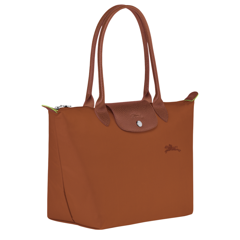 Borsa da spalla M Le Pliage Green , Tela riciclata - Cognac  - View 3 of  7