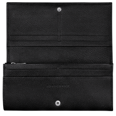 Le Roseau Cartera con solapa, Negro