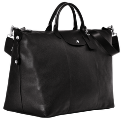 Le Foulonné M Travel bag , Black - Leather