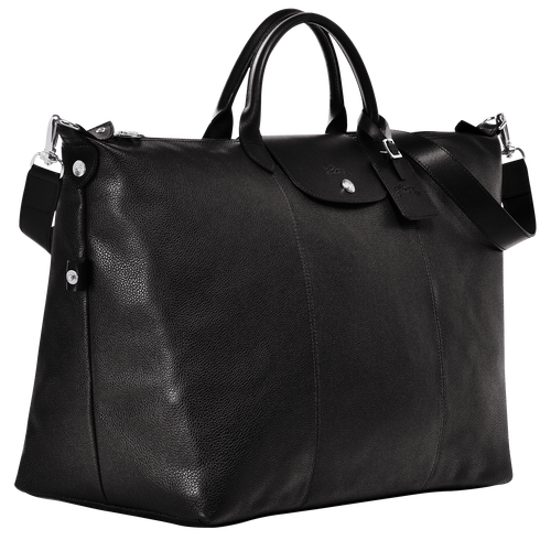 Le Foulonné M Travel bag , Black - Leather - View 3 of  4