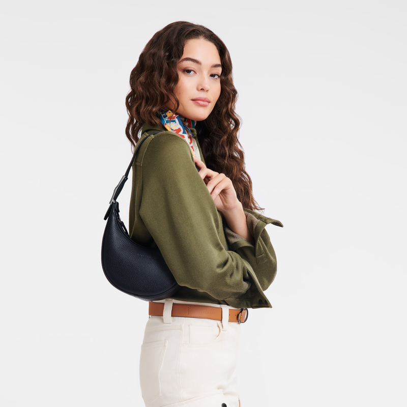 Le Roseau Essential S Hobo bag , Black - Leather  - View 2 of  6