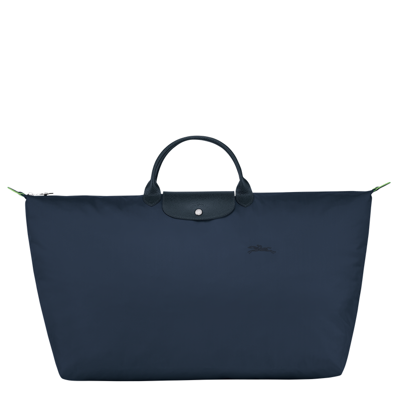 Le Pliage Green 旅行袋 M , 海軍藍 - 再生帆布  - 查看 1 5