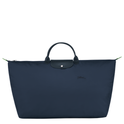 Le Pliage Green 旅行袋 M , 海軍藍 - 再生帆布