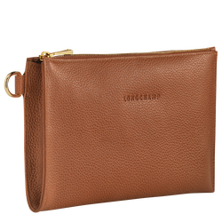 Le Foulonné Pouch , Caramel - Leather