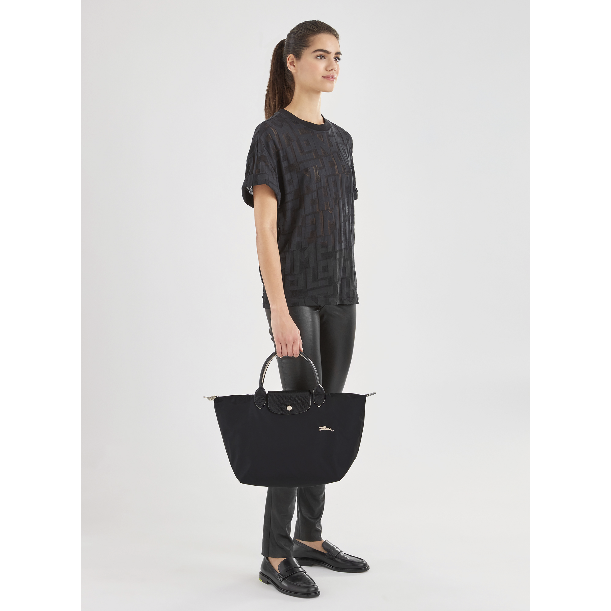 longchamp medium top handle