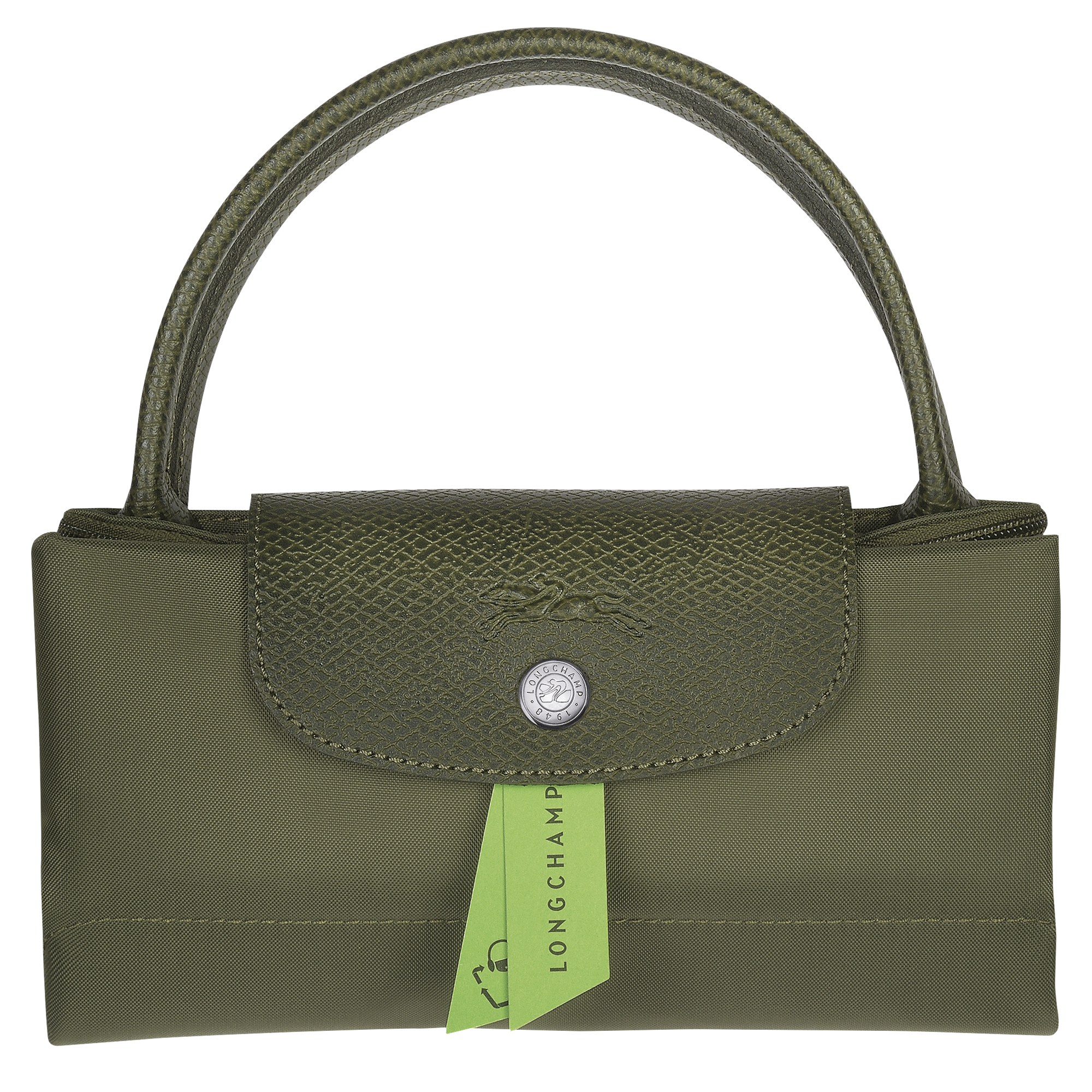 Longchamp Le Pliage Extra Small Filet Knit Shoulder Bag - Green