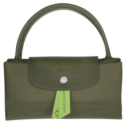 Borsa con manico S Le Pliage Green , Tela riciclata - Verde Foresta - View 6 of  6