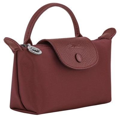 Le Pliage One Pouch , Burgundy - Canvas