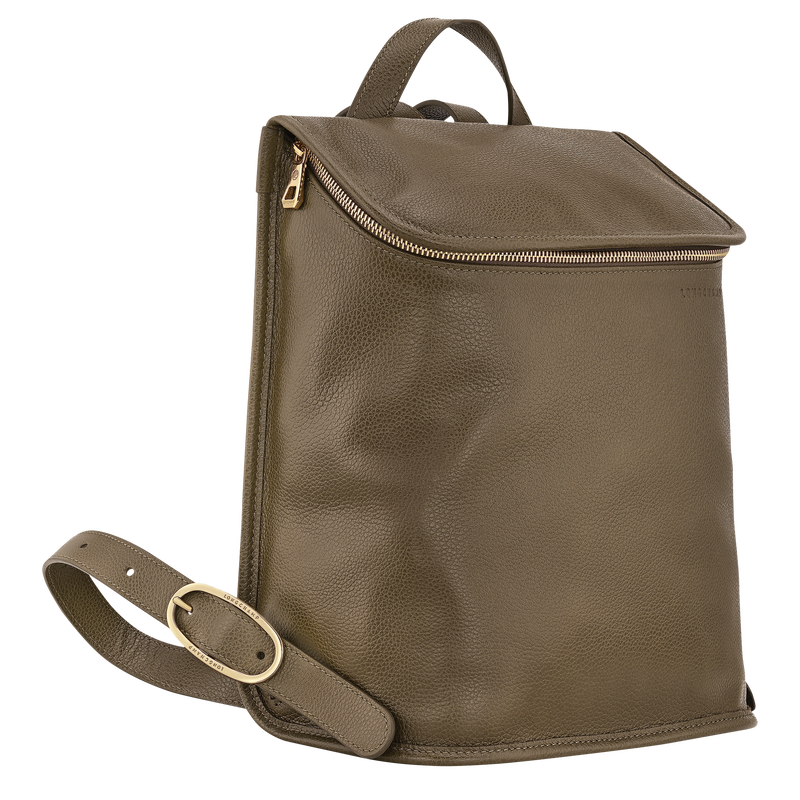 Mochila M Le Foulonn&eacute; , Pele - Alcaparra  - Vista 3 de  6