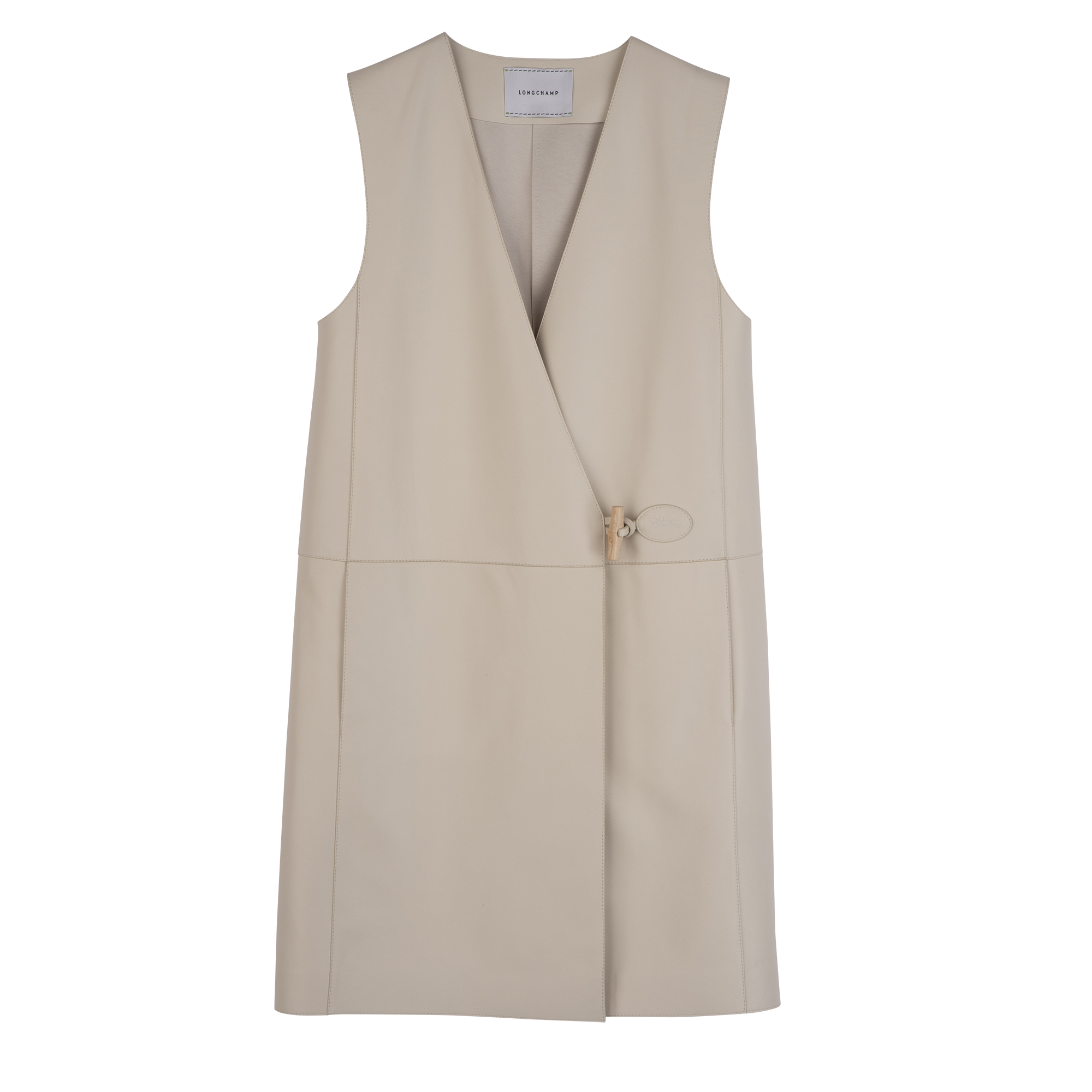 Sleeveless jacket, Ecru - View 1 of
4 - zoom in null Sleeveless jacket, Ecru