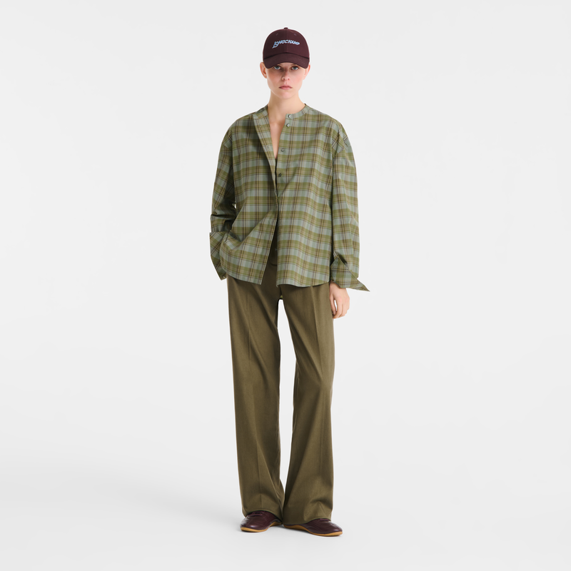 Shirt , Lichen - Plaid poplin  - View 2 of  4