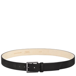 Cintura da uomo Longchamp 3D , Pelle - Nero