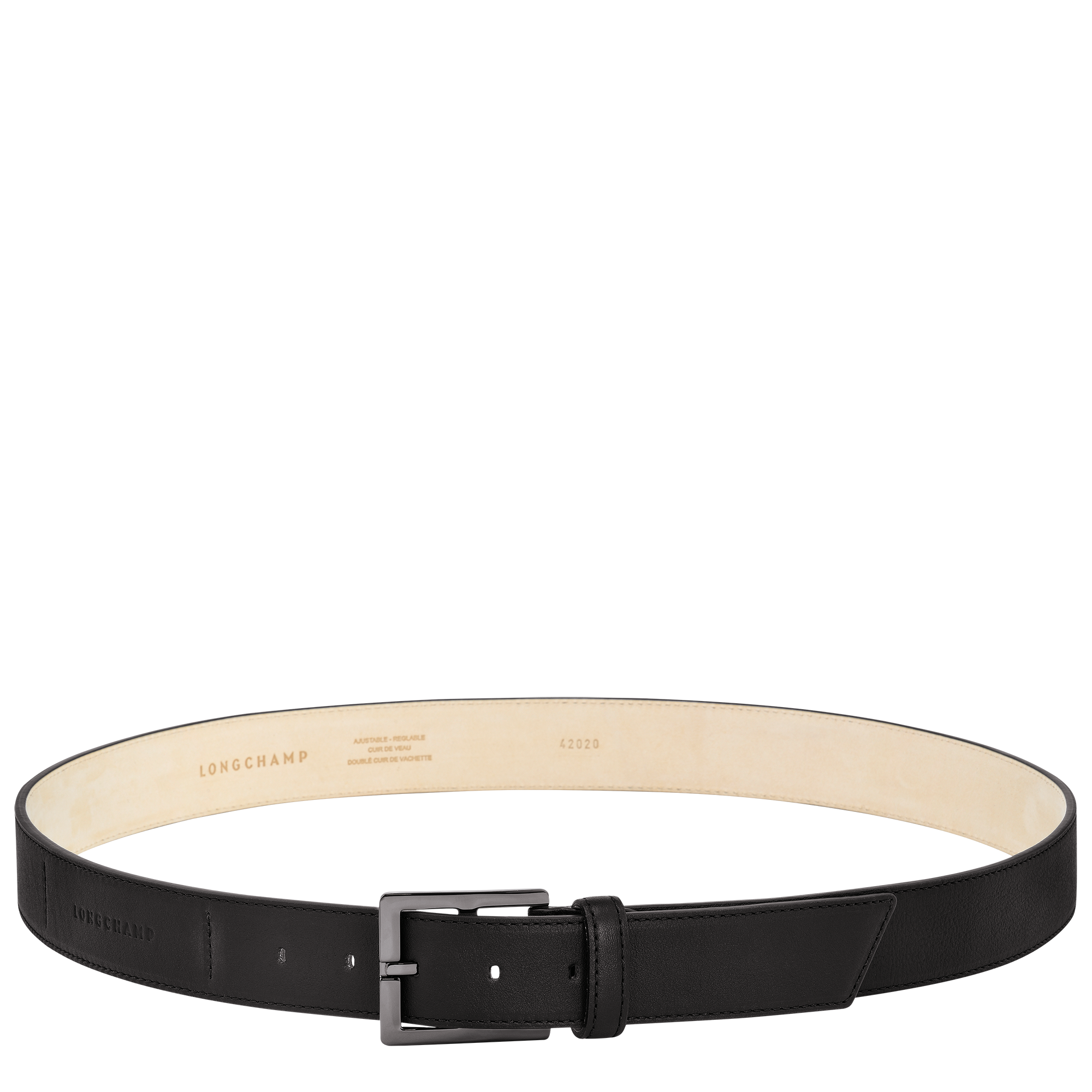 Longchamp 3D Men's belt, Black