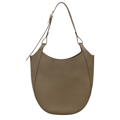 Le Foulonné L Hobo bag , Caper - Leather