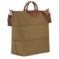 Le Pliage Original Travel bag expandable , Olive - Recycled canvas