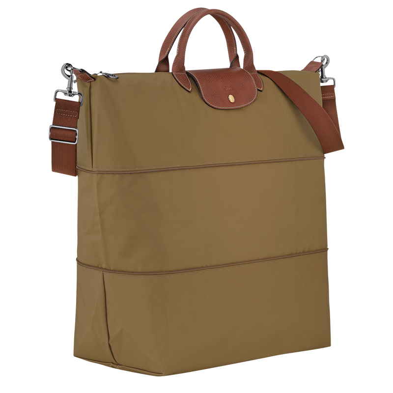 Le Pliage Original Travel bag expandable , Olive - Recycled canvas  - View 2 of 7