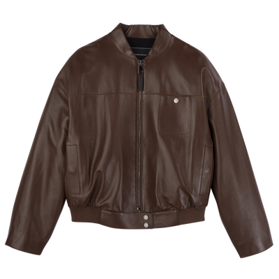 Jacket , Coffee - Leather