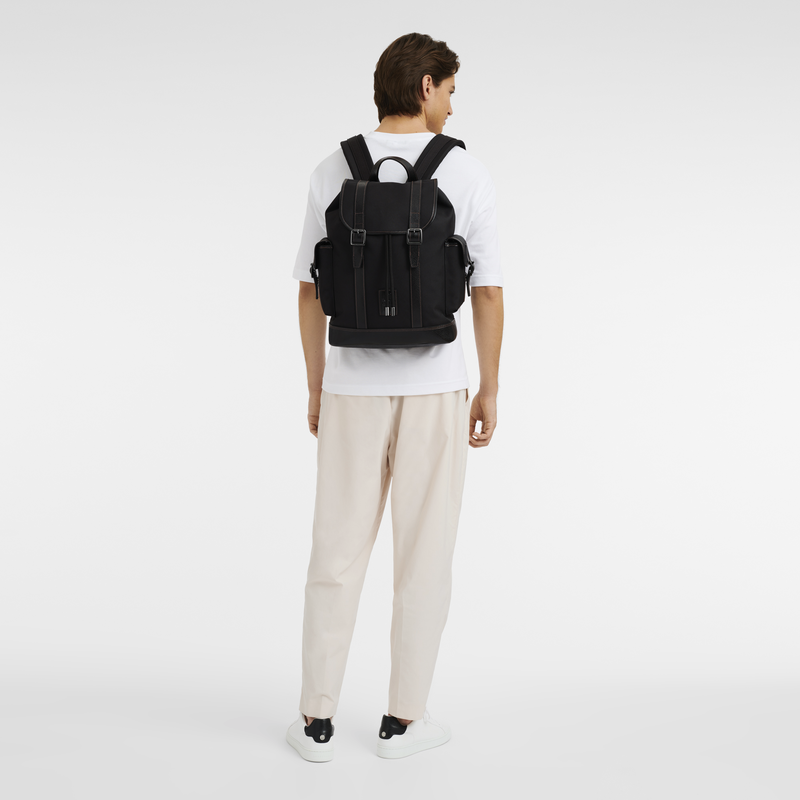 Boxford Backpack , Black - Canvas  - View 2 of  4