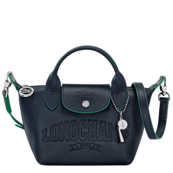 Le Pliage Xtra XS Handbag , Navy - Leather
