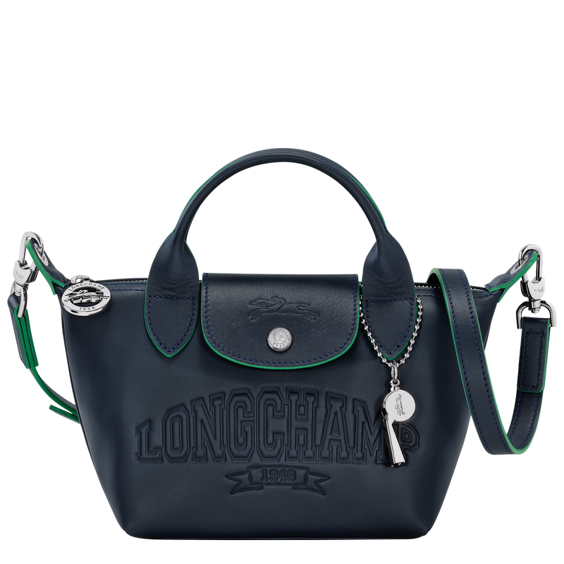 Longchamp navy leather bag new arrivals