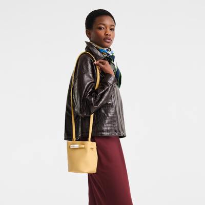 Le Smart XS Bucket bag , Hay - Leather