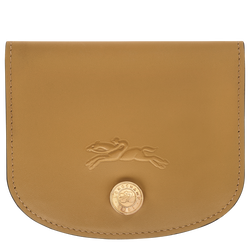 Épure Card holder , Nutmeg - Leather
