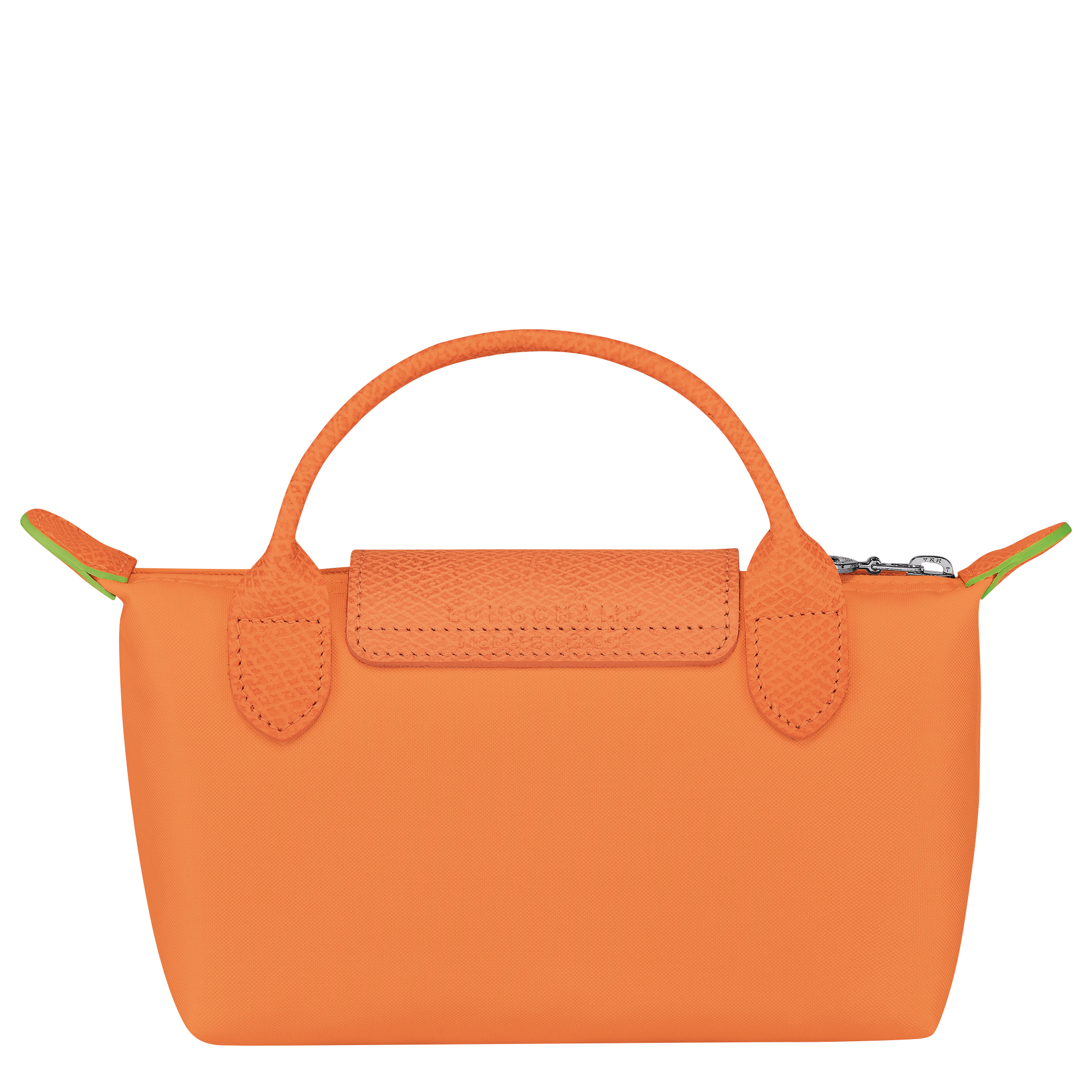 Longchamp orange leather bag hotsell