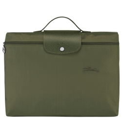 Le Pliage Green S Briefcase , Forest - Recycled canvas